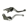 Zafina-UP Silver CNC 6 Position Shorty Brake Clutch Lever for