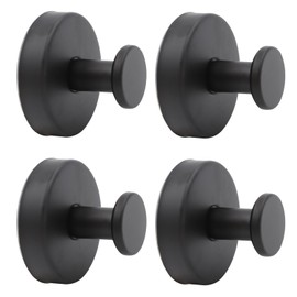 DHINCHANSAIB Set of 4 Suction Hooks - Extra Strong Suction Hooks for Bathrooms, Towel Hooks and Bathrobes with Wire, Ideal for Tiles and Enamelled Surfaces