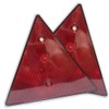QUEBAg Set of 2 Triangle Rear Reflectors Red Triangle Reflector