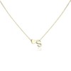 Women's Gold Heart-Shaped Letter Necklace, Gold-Plated Heart-Shaped Letter Necklace Gold