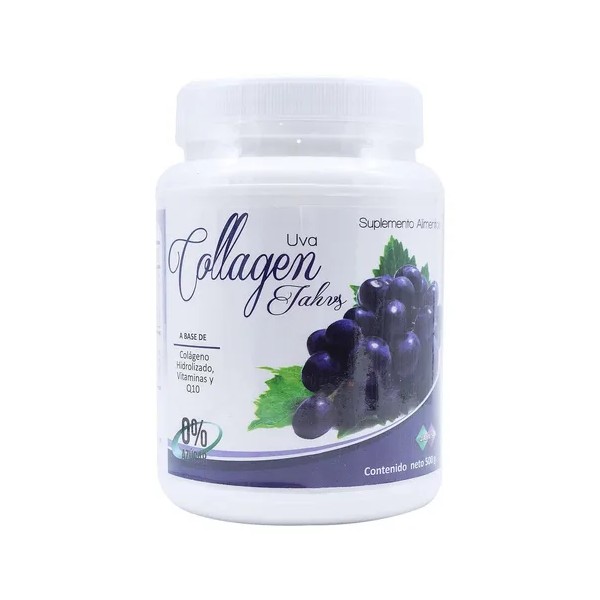 Colágeno Collagen Hidrolizado En Polvo De 500 G Sabor Uva