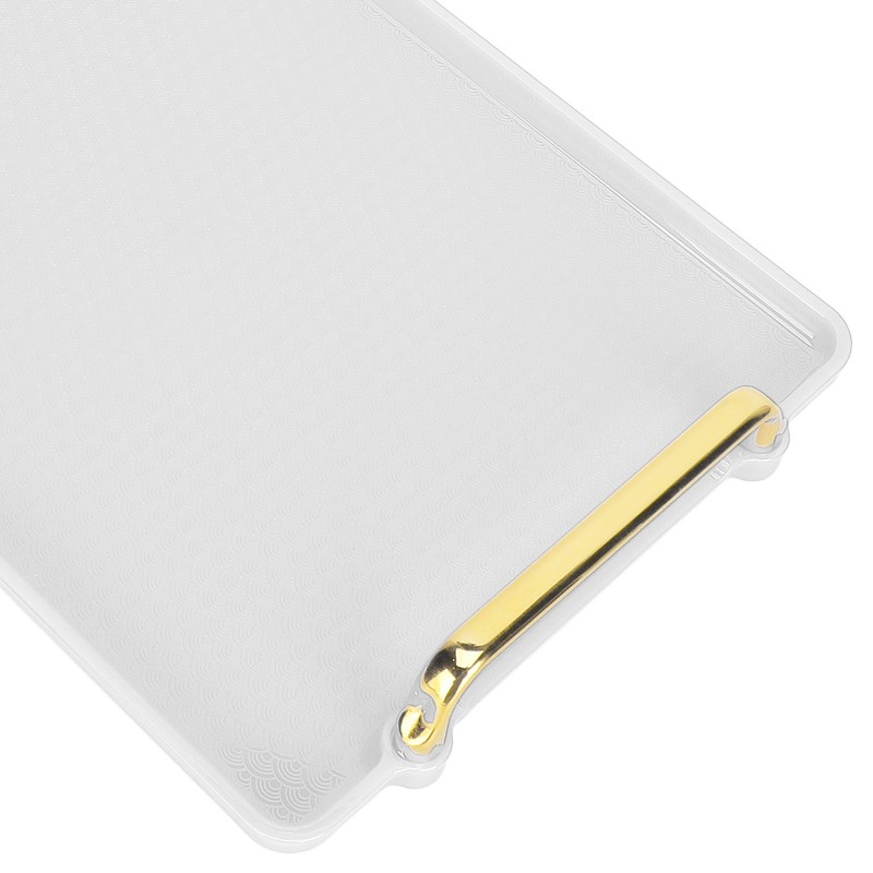 Decorative Tray Elegant Exquisite Texture Ergonomic Serving Tray with Handles