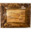 Koa Wood Handcafted 5"x7" Picture Frame Hawaii Flower Design Brown