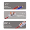 CTRICALVER Fixable Connector, 26 Pcs Bi-Directional Single Hole Lever Conductor