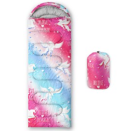 BailiPromise Kawaii Dog Printed Camping Sleeping Bags,Hiking,Waterproof, Backpacking and Outdoors Sleeping Bags for Adults & Kids,3 Season Warm & Cool Weather,Camping Gear Equipment 31x90inch