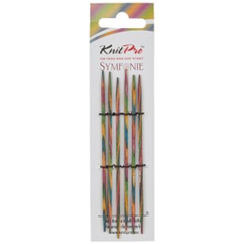 KnitPro KP20126 10 cm x 2.25 mm Symfonie Double Pointed Needles, Multi-Color