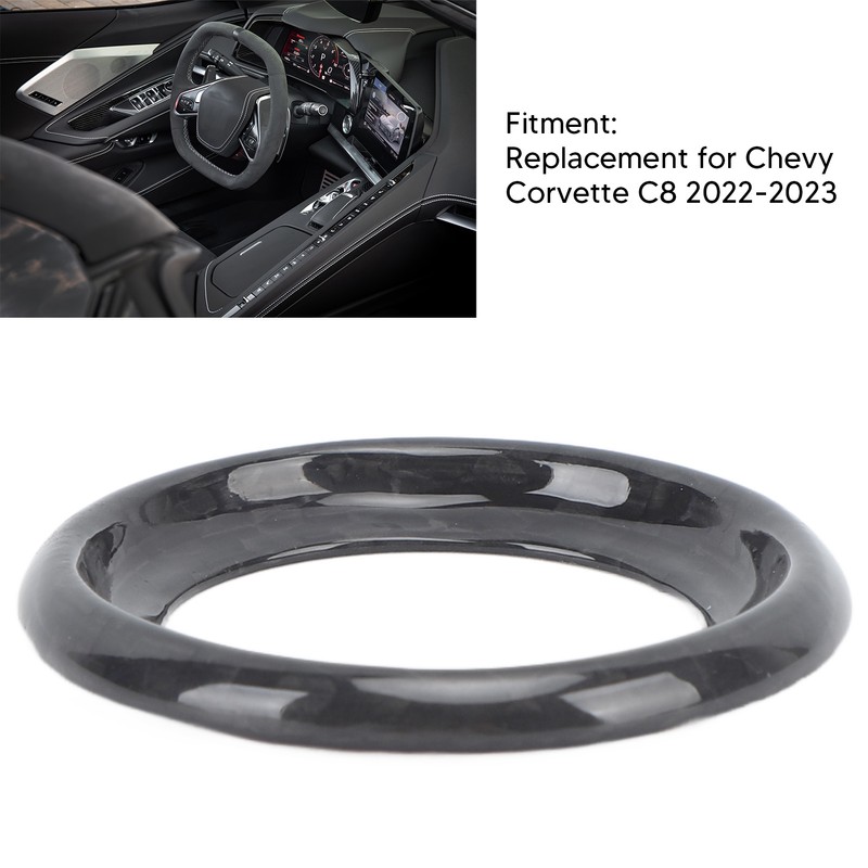 Start Button Ring Cover Carbon Fiber Start Stop Decor Sticker