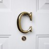 Monogram Letter C Door Knocker - Brass