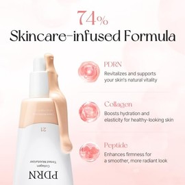 mixsoon PDRN Collagen Tinted Moisturizer No. 30 Melt - Skincare-Infused Base with Rice PDRN & Peptides, 24H Vibrant Glow & Luminous Hydration, 10 Shades 50ml / 1.69 fl.oz. Korean Glass Skin