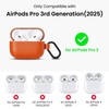 ORNARTO Compatible for AirPods Pro 3 Case (2025),Full Protective Leather