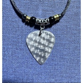 Handmade Darth Vader Tribute Aluminum Guitar Pick Necklace