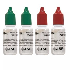 JSP 4 JSP Gold Metal Test 14K 18K Acid Karat Testing Solution Jewelry Tester Metals