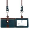 boshiho ID Card Holder, Horizontal, Genuine Leather, Name Holder, 3