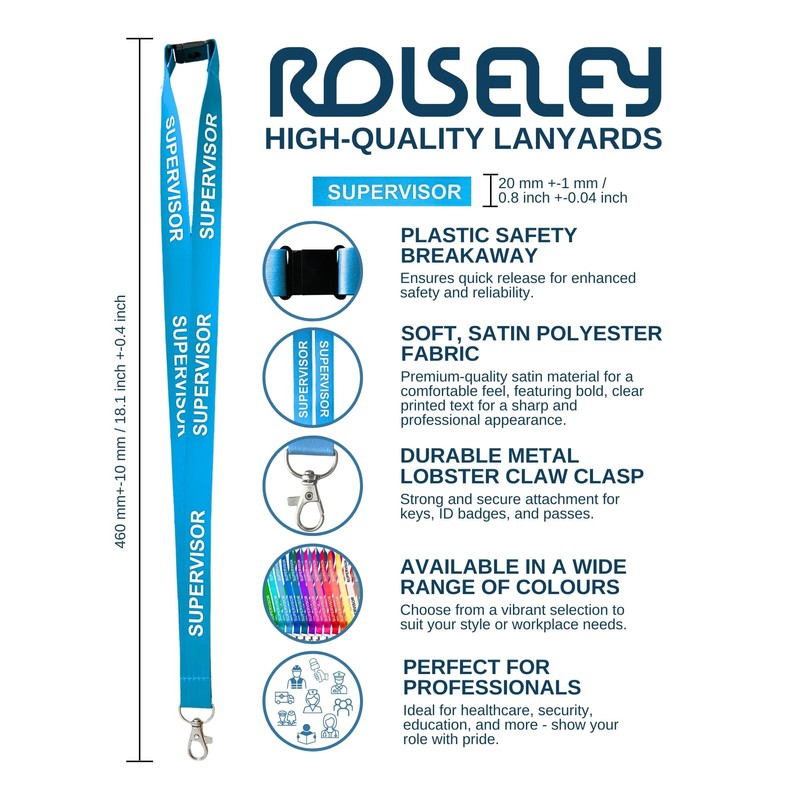 Student Printed Lanyard Neck Strap with Metal Clip, Plastic Safety