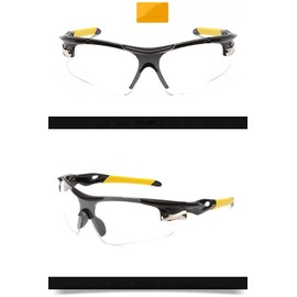 BSLVWG Polarised Sports Sunglasses for Men Women Driving Sunglasses UV400 Protection Sports Sunglasses for Cycling Running Fishing Golfing Outdoor Activities Unbreakable Frame (Clear)