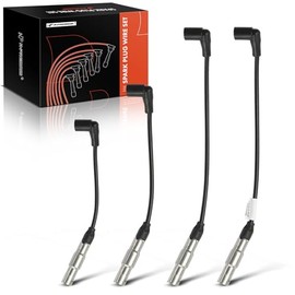 A-Premium 4PCS Juego de Cables de Bujías Compatible con Volkswagen Jetta 1999-2001 2013-2015, Golf 1999-2001, Beetle 1998-2001, 2.0L, Reemplaza# 06A90