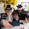 36Pcs Birthday Photo Booth Props, Birthday Party Photo Props Black