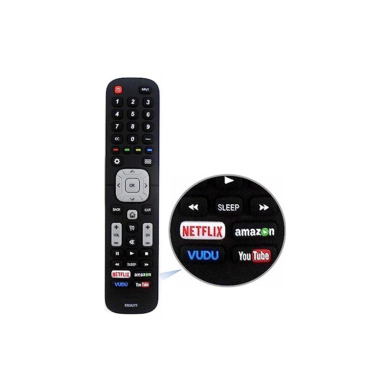 EN2A27S Remote Control Replacement for All Sharp 4K Ultra LED
