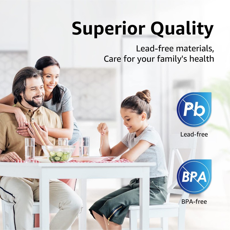 Overbest UKF8001 Replacement for EveryDrop by Whirlpool Refrigerator Water Filter