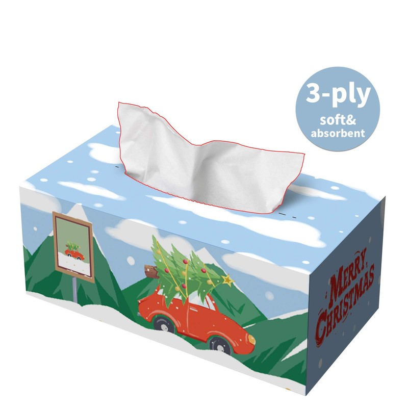 Christmas Tissue Paper with Christmas Tree Design 3 Boxes for