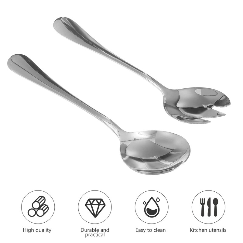 Gatuida Salad Servers, Stainless Steel Salad Serving Set, Salad Servers,