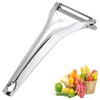 Professional Stainless Steel Vegetable and Fruit Peeler, Ergonomic Y-Shaped Design