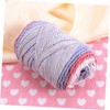Tofficu 1Roll Rainbow Knitting Yarn for Crochet DIY Crafts Soft