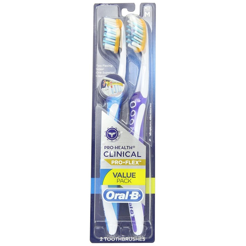 Oral-B Pro-Health Clinical Pro-Flex Toothbrush with Flexing Sides, 40M -