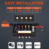 Wireless 4 Gang Switch Panel, Multifunctional Waterproof 12V Switch Panel,