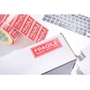 OliveBird Fragile Stickers 90 x 35 mm Large Labels White