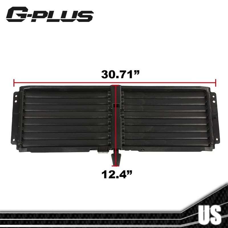 G-PLUS Radiator Upper Shutter Grille Replacement Compatible with 2018 Chevy
