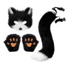 Set De Máscara, Guantes Y Cola Para Gatos, Máscara Therian