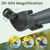 Gosky 20-60x65 Spotting Scope with Full Size Tripod, Phone Adapter,