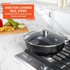 IMUSA 4.4Qt Bistro Ceramic Nonstick Caldero/Dutch Oven with Glass Lid,
