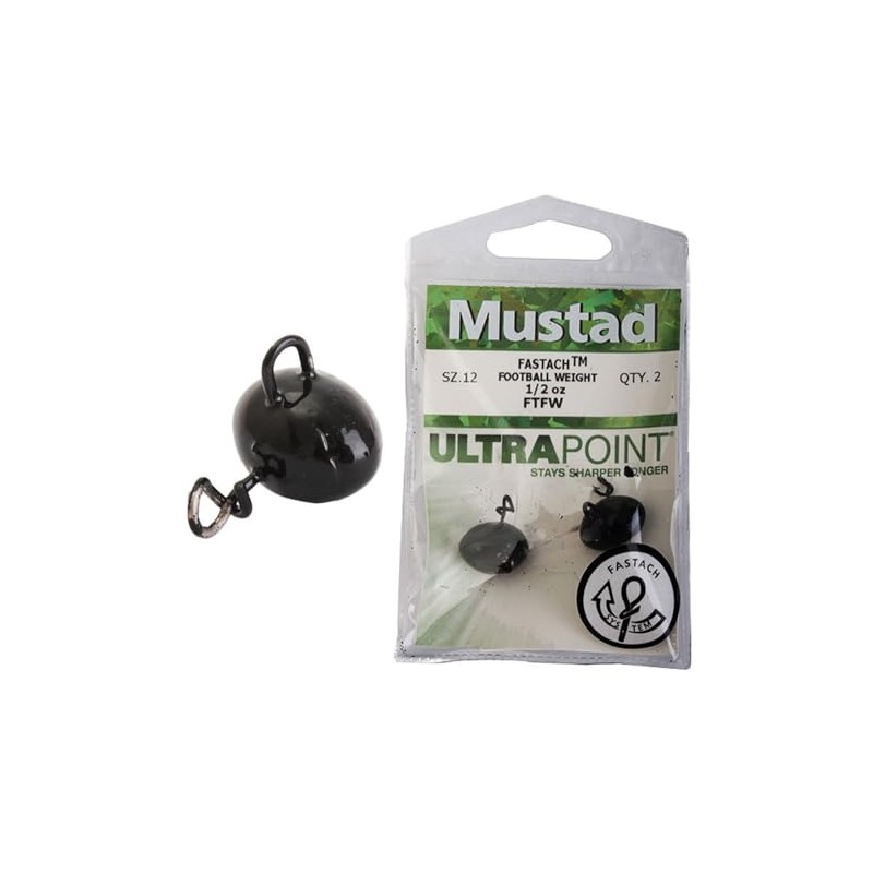 Fastach Football Head - 1/2Oz - Black 12