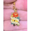 Gold Happy Mother’s Day Red Rose Charm Zipper Pull &