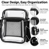 Clear PVC Crossbody Bag for Concerts – 28×21×9cm Lightweight Shoulder