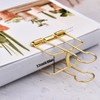 Extra Large Binder Clips 2 Inch, Big Paper Clamps Gold