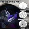 Comb Lock Pick Set,Folding Lock Picking Kit,Comb Teeth Pick Set,Key