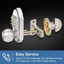 Keyless Entry Keypad Deadbolt Door Lock 304 Stainless Steel 100% Mechanical - No Risk of Low Power
