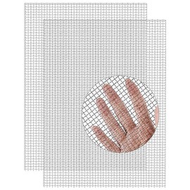 TOYPOPOR 2Pack 5Mesh 10' x 14' Wire Mesh Screen, 304 Stainless Steel Anti-Rusted Mesh Screen, Sturdy Wire Diamaeter 0.7mm, Easy to Cut, Woven Sturdy Metal Mesh Sheets for Air Vent, DIY Project, Drainage