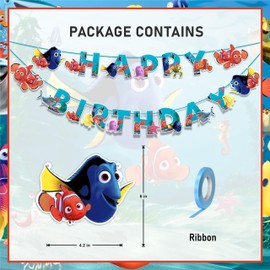 Seyal® Findng Nemo Happy Birthday Banner