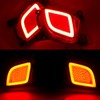 GTINTHEBOX LED Rear Bumper Reflector Lights for 2015-2018 Toyota Highlander,2
