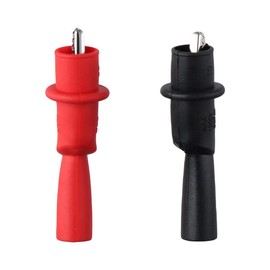 Fudeshe 10PCS Multimeter Alligator Clips Set, Insulated Crocodile Clamps,Alligator Electric Clips,Banana Test Lead Probe Clip for Laboratory Electrical Test Work And Cable Lead Clips