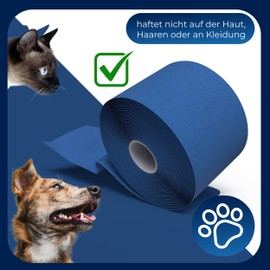 Horn Medical Horn Medical Horn-Haft fein color - Koh?sive Fixierbinde, weich, rutschfest, hautvertr?glich, selbsthaftend, Blau (6 cm x 20 m)