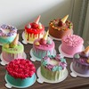 SEUNMUK 400 Pack 3.5 Inch Round Silver Cardboard Mousse Cake