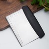 Dough Scraper Cutter with Handle and Measuring Scale for Pizza,