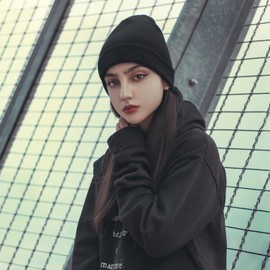 Rosoz Beanie Hats for Men Slouchy Beanies for Men Knitted Caps for Women Soft Warm Unisex