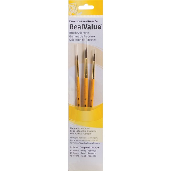 Princeton Real Value, Series 9100, Paint Brush Sets for Acrylic,