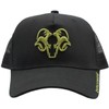 Bexxwell Trucker Cap Black/Olive Green with 3D Logo Embroidery (Perfect
